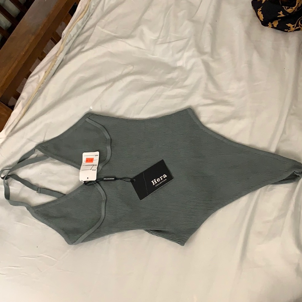 SIZE L Hera Olive Green Bodysuit